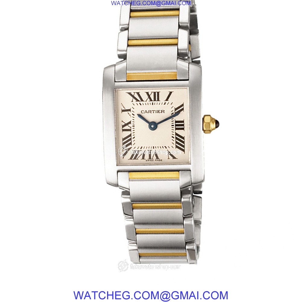 Cartier W51007Q4 Tank Francaise Quartz Female Stainless Steel 2