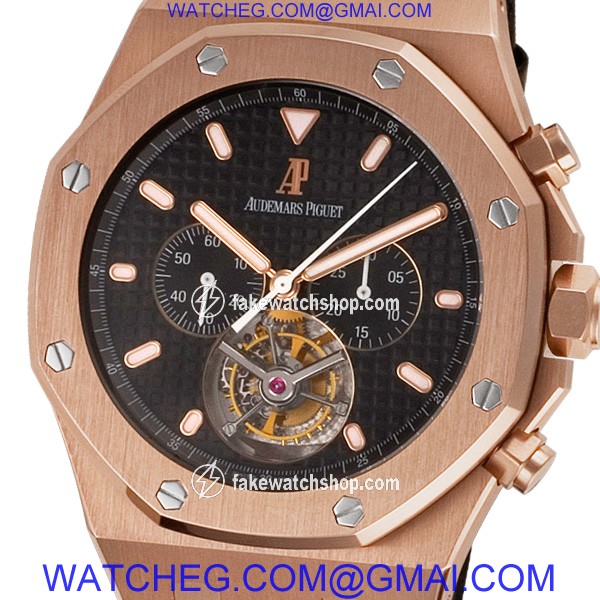 Audemars Piguet 25977or.oo.d002cr.01 Royal Oak Tourbillon Manual Male 18k Pink Gold 2