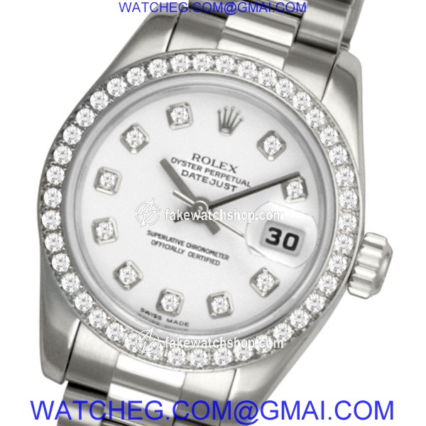 Rolex 179136 Datejust Automatic Female Platinum 2