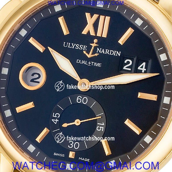 Ulysse Nardin 246-55 GMT-Master II Automatic Male 18k yellow gold 2