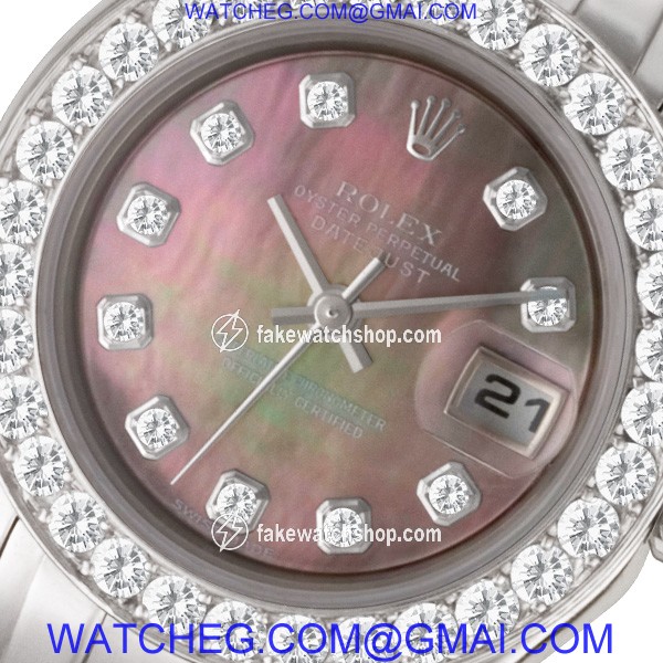 Rolex 80299 Pearlmaster Automatic Female 18k White Gold 2