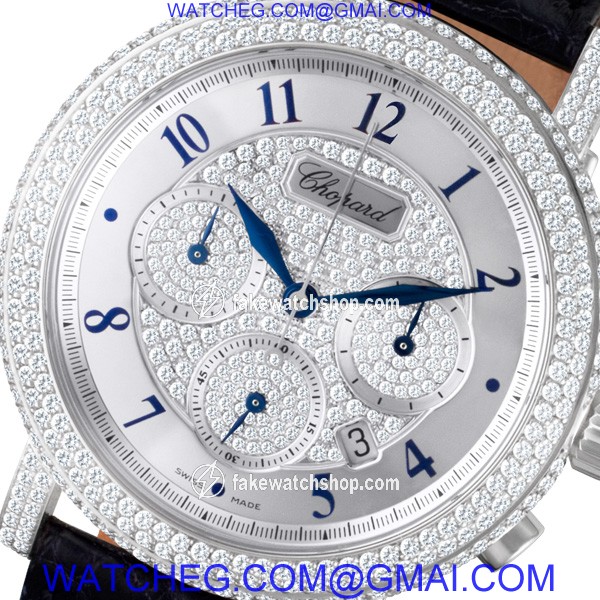 Chopard 17/1868-20 Chronograph Quartz Male 18k White Gold 2
