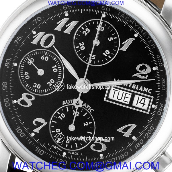 MontBlanc M29100 Chronograph Automatic Male Stainless Steel 2