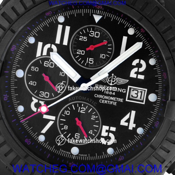 Breitling M1337010 Super Avenger Automatic Male Black PVD & Steel 2