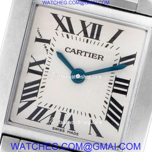 Cartier W51008Q3 Tank Francaise Quartz Female Stainless Steel 2