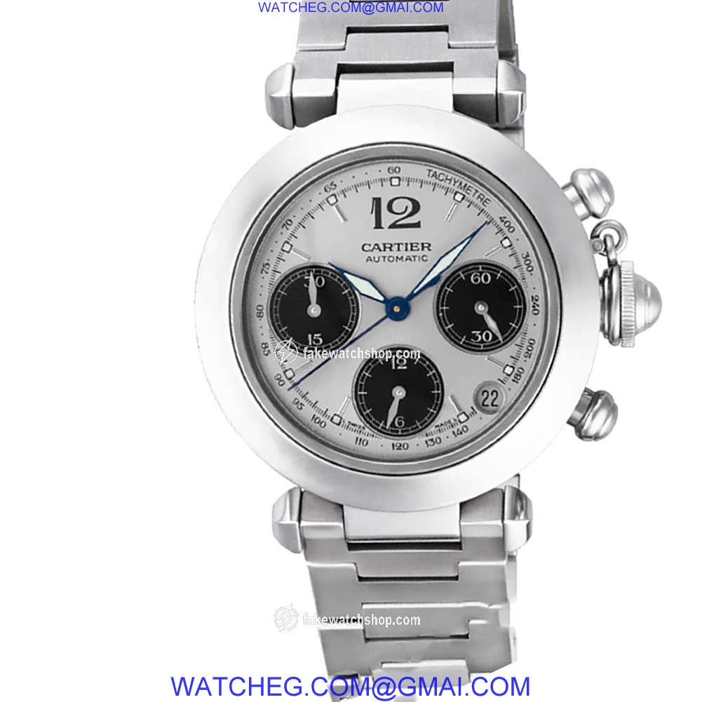 Cartier W31048M7 Pasha Automatic Unisex Stainless Steel 2
