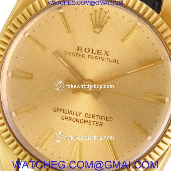 Rolex 6551 Oyster Perpetual Automatic Unisex 14k yellow gold 2