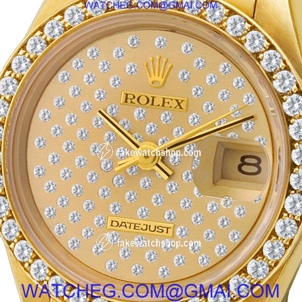 Rolex 69138 Datejust Automatic Female 18k yellow gold 2