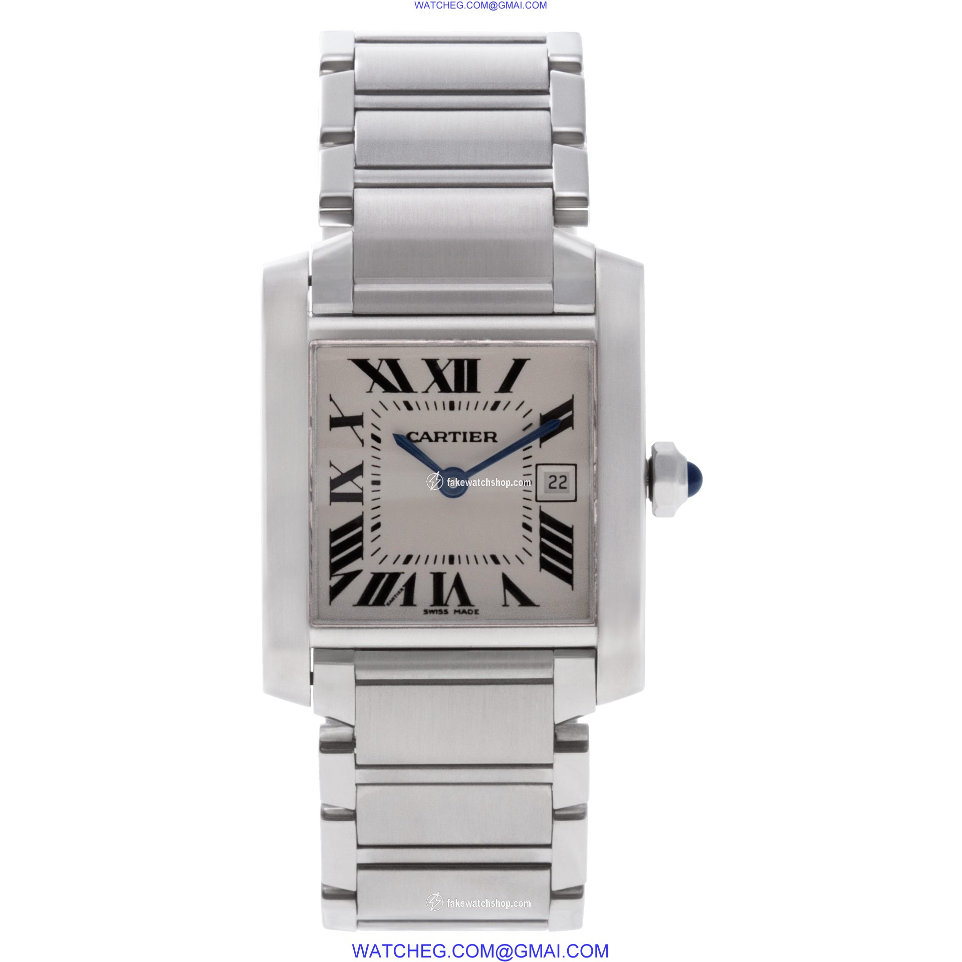 Cartier W51011Q3 Tank Francaise Quartz Unisex Stainless Steel 2