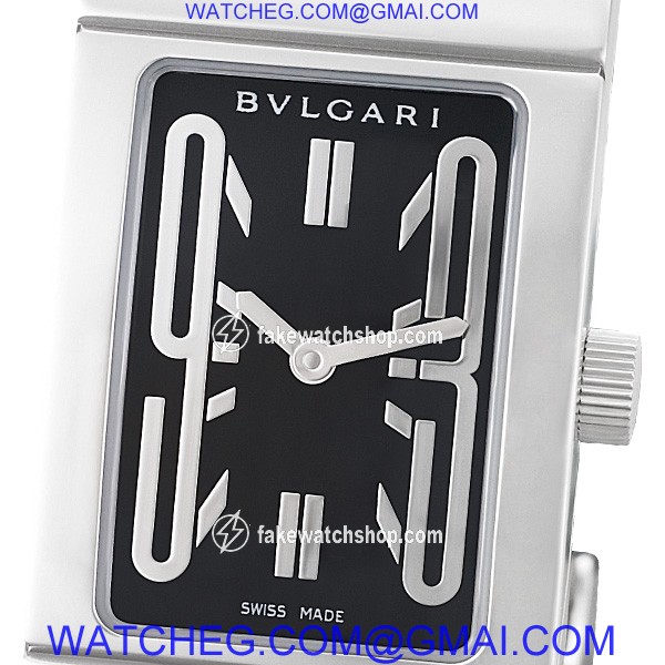 Bvlgari rt39s Rettangolo Quartz Female Stainless Steel 2