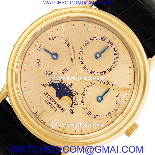 Audemars Piguet c3625 Perpetual Calendar Automatic Male 18k yellow gold 2