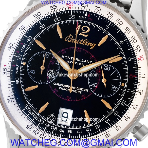 Breitling A48330 Montbrillant Manual Male Stainless Steel 2