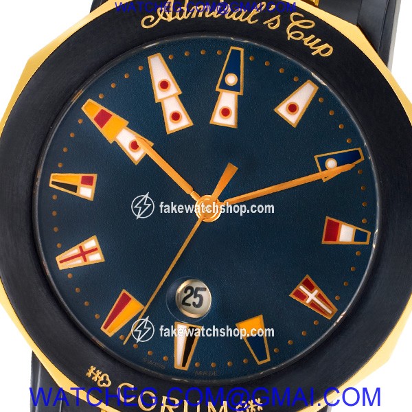 Corum 99.430.31.V585 Admirals Cup Quartz Male 18k gold & blue steel 2
