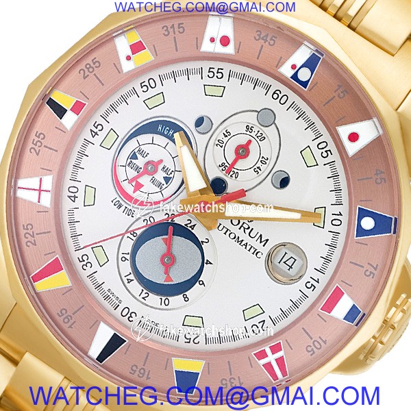 Corum 977.630.55 Admirals cup 44 tides Automatic Male 18k Pink Gold 2