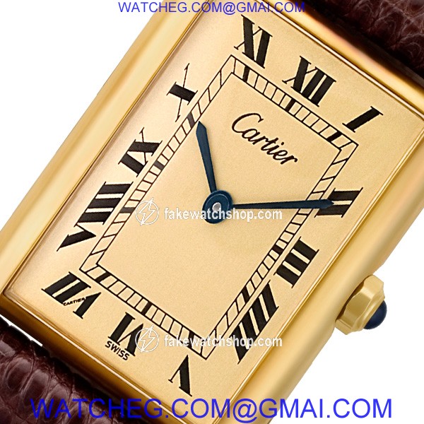 Cartier 88826 Tank Quartz Male Vermeil 2