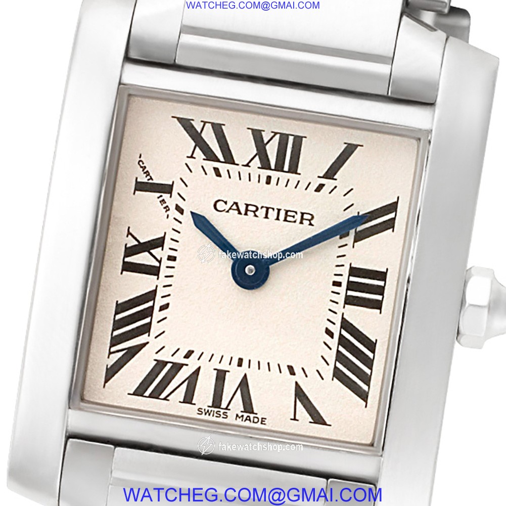 Cartier W51008Q3 Tank Francaise Quartz Female Stainless Steel 2