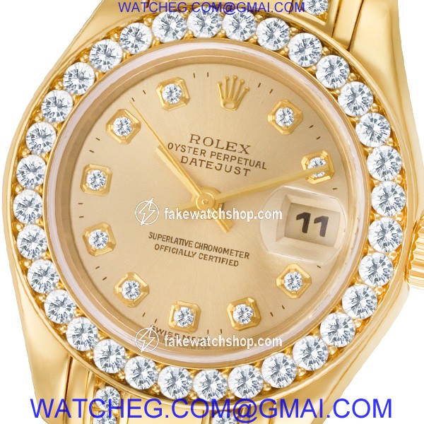 Rolex 69298 Pearlmaster Automatic Female 18k yellow gold 2