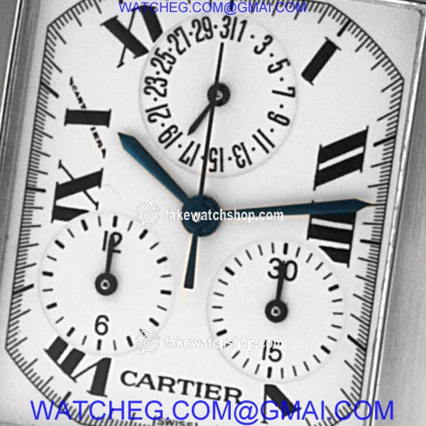 Cartier W51011Q3 Tank Francaise Quartz Male Stainless Steel 2