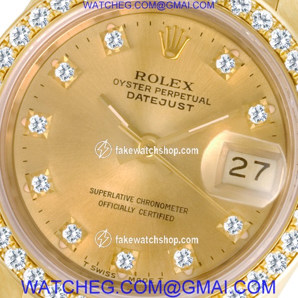 Rolex 69178 Datejust Automatic Female 18k yellow gold 2