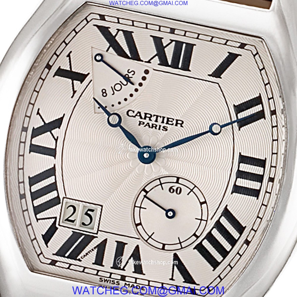 Cartier w1545951 Tortue Manual Male 18k White Gold 2