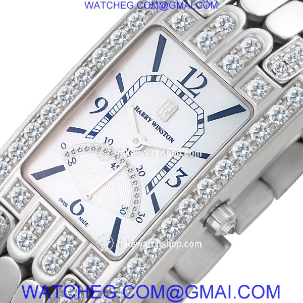 Harry Winston 310uqsrw-008262 AVENUE Quartz Male 18k White Gold 2