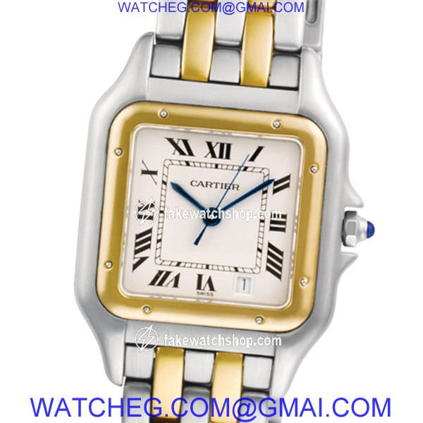 Cartier W25028B Panthere Quartz Male Stainless Steel 2