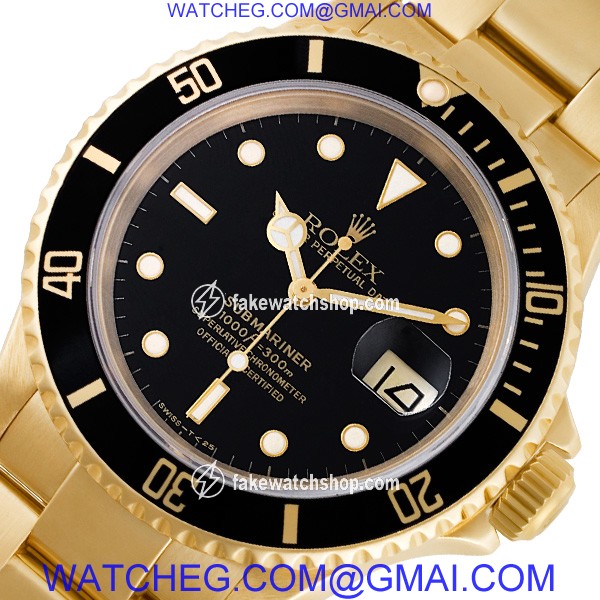 Rolex 16618 Submariner Automatic Male 18k yellow gold 2