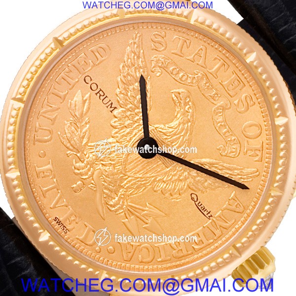 Corum Corum 2965 $5 Coin Quartz Female 18k yellow gold 2