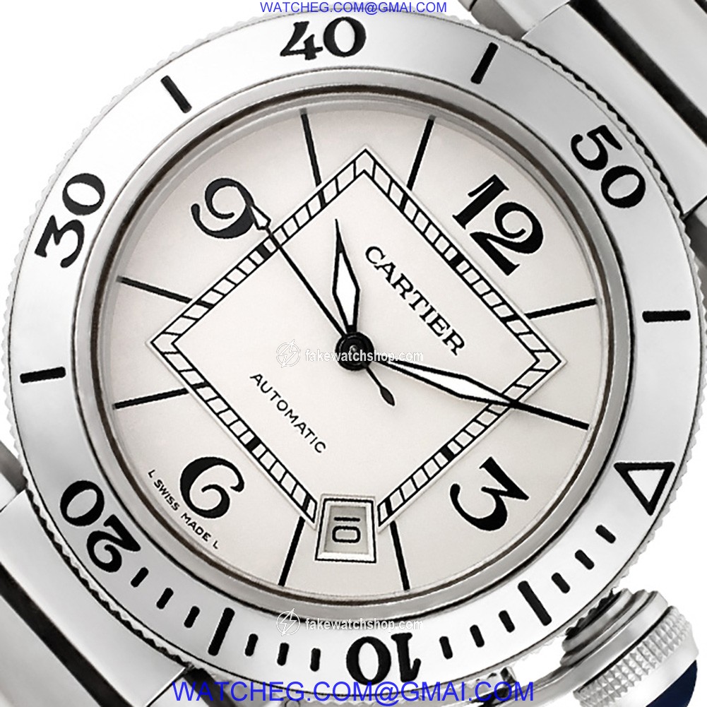 Cartier W31080M7 Pasha Seatimer Automatic Male Stainless Steel 2