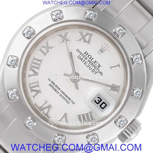 Rolex 80319 Pearlmaster Automatic Female 18k White Gold 2