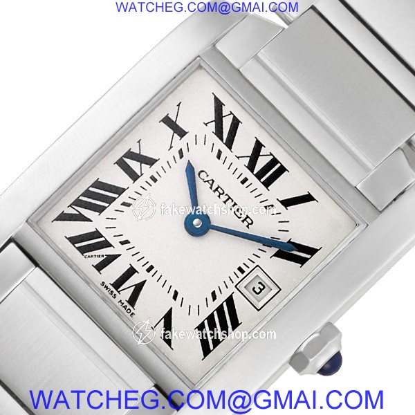 Cartier W51011Q3 Tank Francaise Quartz Unisex Stainless Steel 2