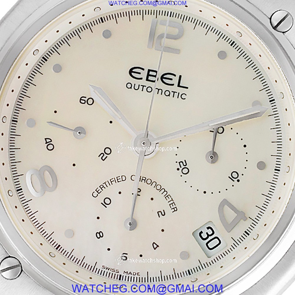 Ebel e3137240 1911 Automatic Male 18k White Gold 2