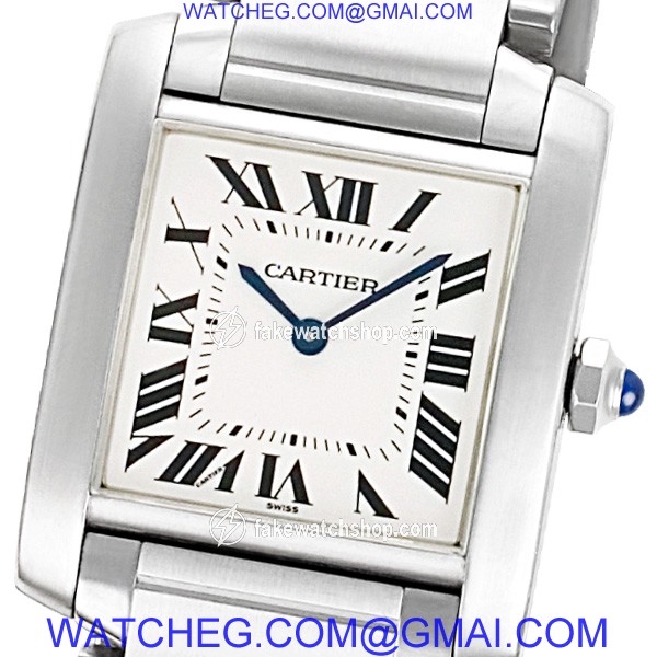 Cartier W51011Q3 Tank Francaise Quartz Unisex Stainless Steel 2