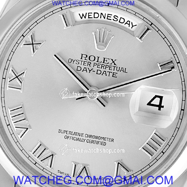 Rolex 118209 Day-Date Automatic Male 18k White Gold 2