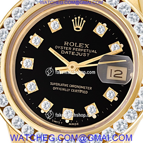 Rolex 69178 Datejust Automatic Female 18k yellow gold 2