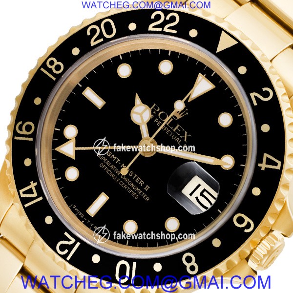 Rolex 16718 GMT-Master II Automatic Male 18k yellow gold 2
