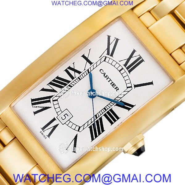 Cartier W26031K2 Americaine Tank Automatic Male 18k yellow gold 2