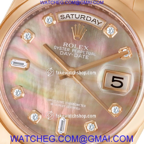 Rolex 118205 Day-Date Automatic Male 18k rose gold 2