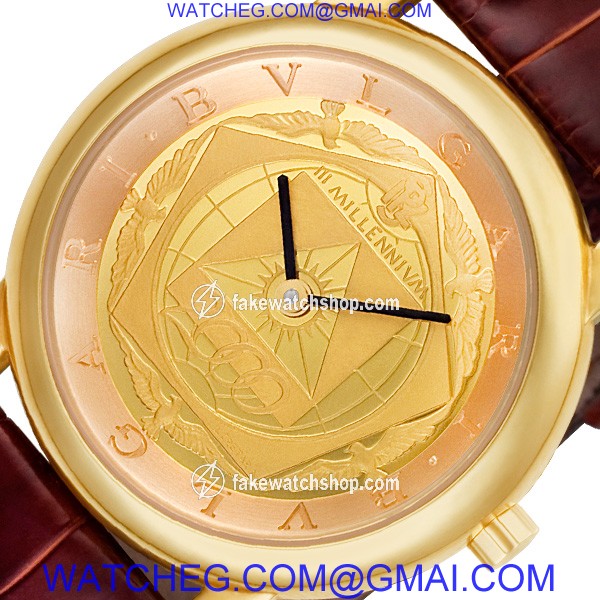 Bvlgari at 35 mgl auto Bvlgari Automatic Male 18k yellow gold 2