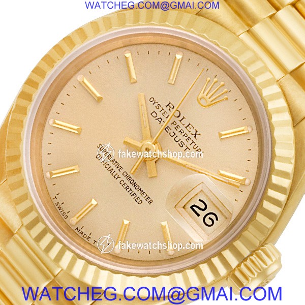 Rolex 69178 Datejust Automatic Female 18k yellow gold 2