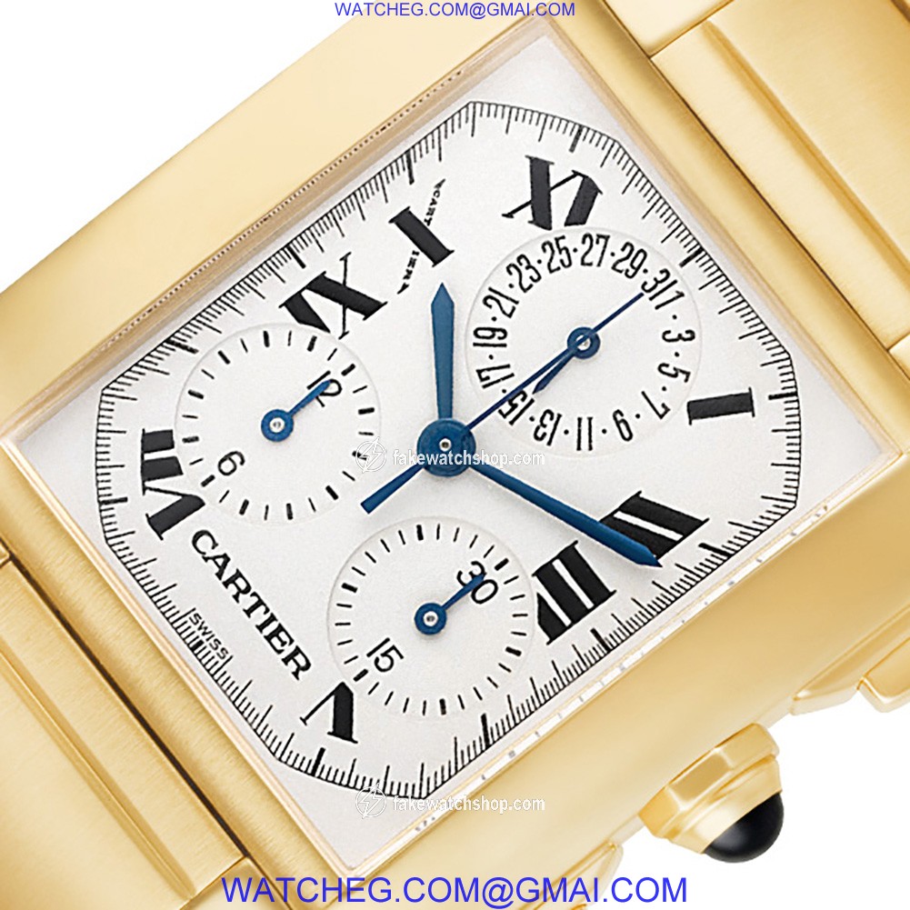 Cartier w50005r2 Tank Francaise  Male 18k yellow gold 2