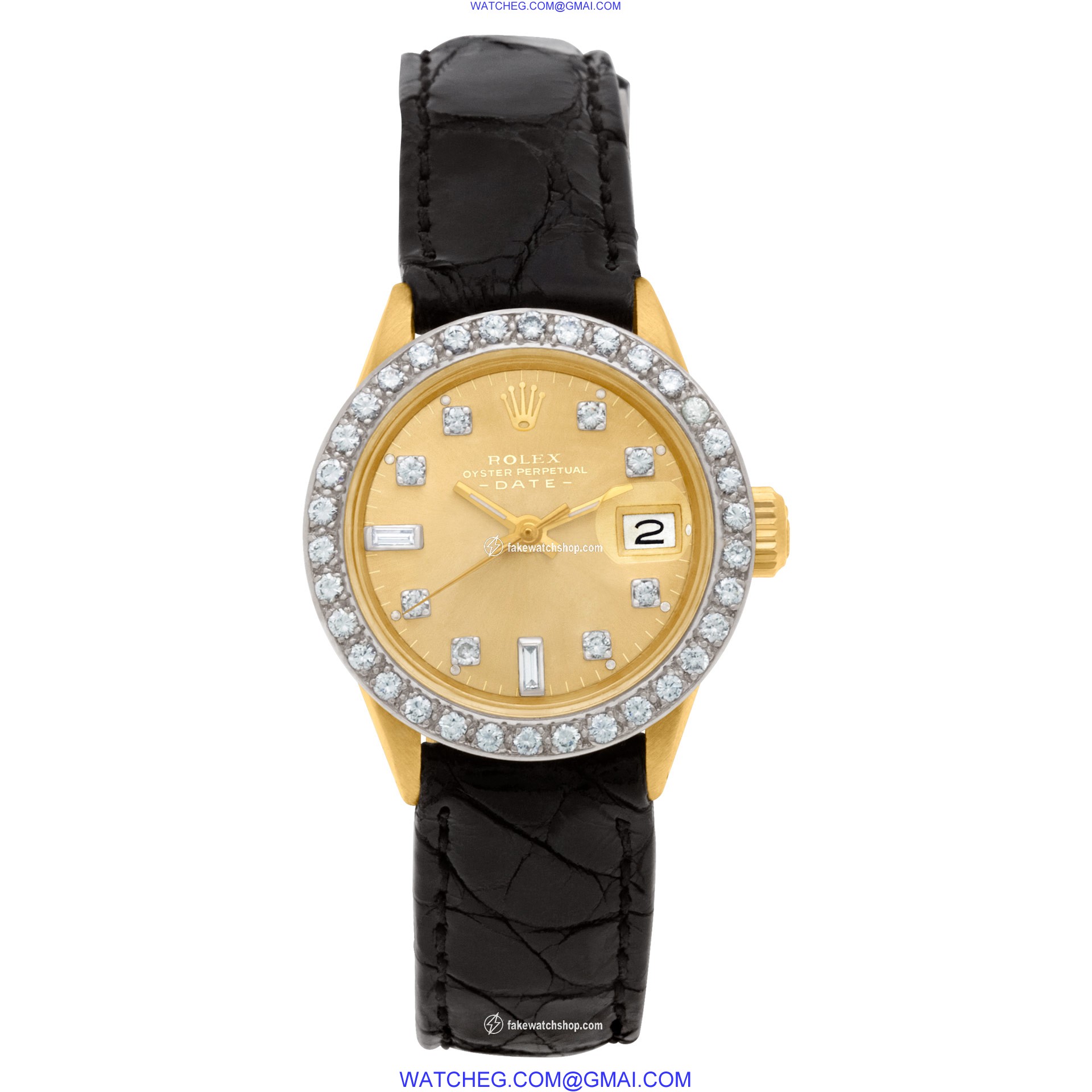 Rolex 6517 Date Automatic Female 18k yellow gold 2