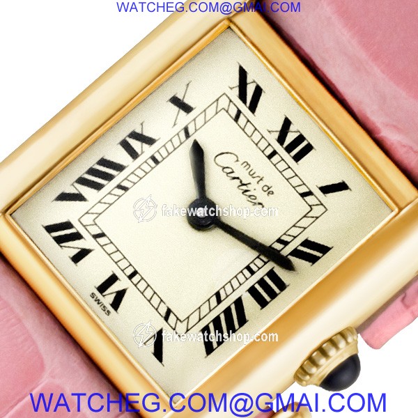 Cartier Cartier 1886 Tank Manual Unisex Stainless Steel & Gold Plated 2