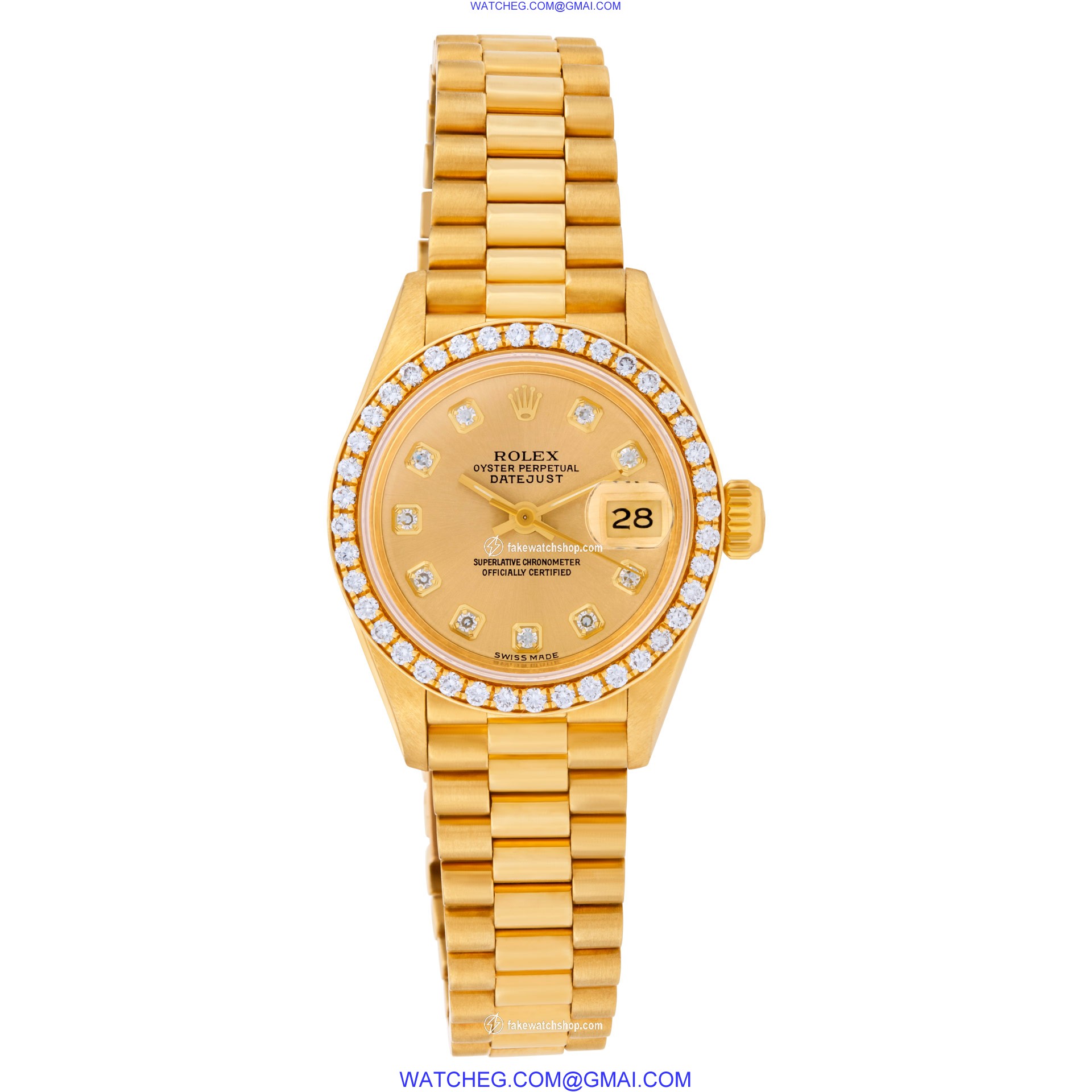 Rolex 69178 Datejust Automatic Female 18k yellow gold 2