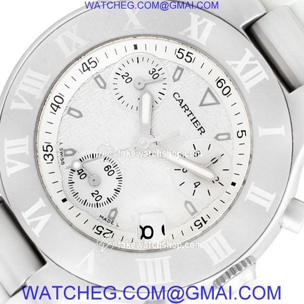 Cartier W10184U2 Chronoscaph 21 Quartz Male Stainless Steel 2