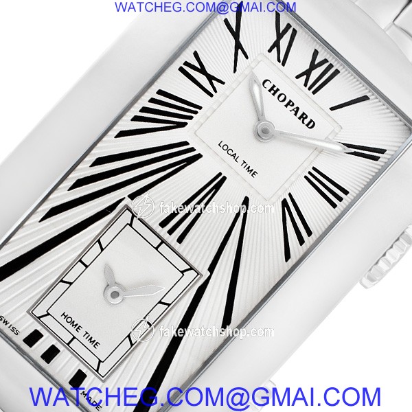 Chopard r46390 Dual Time Automatic Male 18k White Gold 2