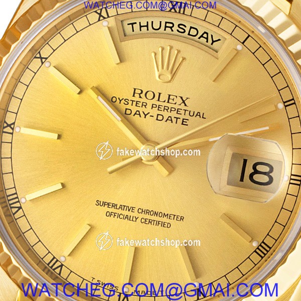 Rolex 18238 Day-Date Automatic Male 18k yellow gold 2