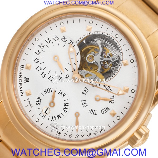 Blancpain 2625-3618a-53B Leman Perpetual Automatic Male 18k rose gold 2