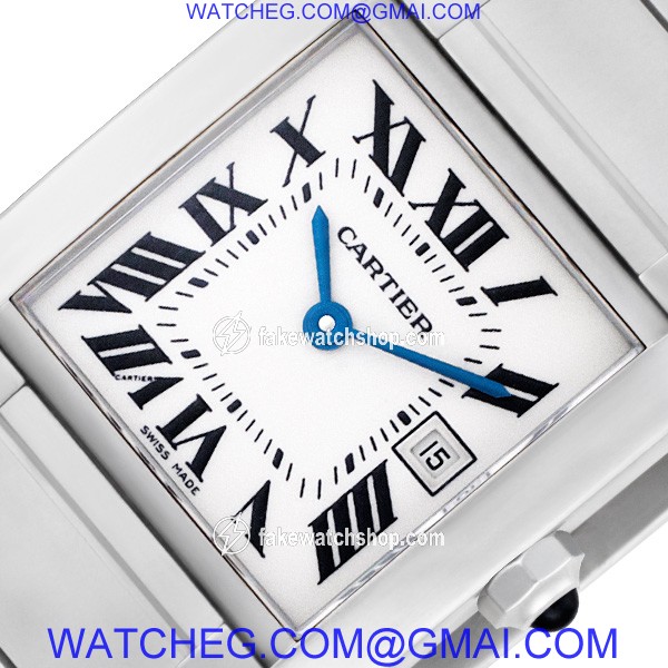 Cartier W51011Q3 Tank Francaise Quartz Unisex Stainless Steel 2