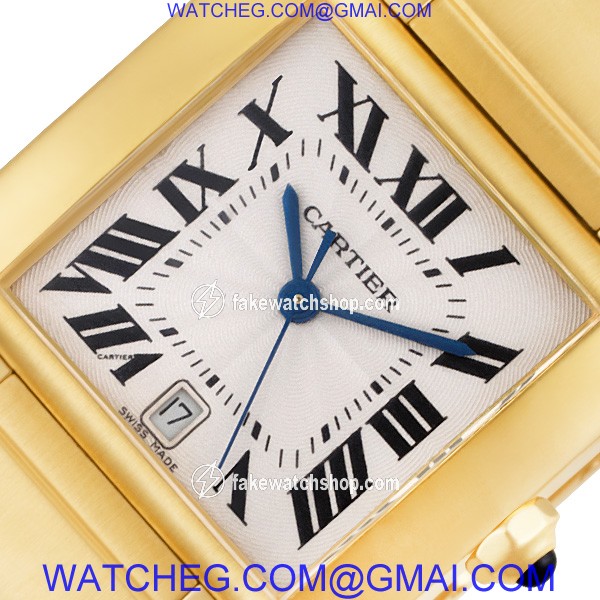 Cartier W5001R2 Tank Francaise Automatic Male 18k yellow gold 2